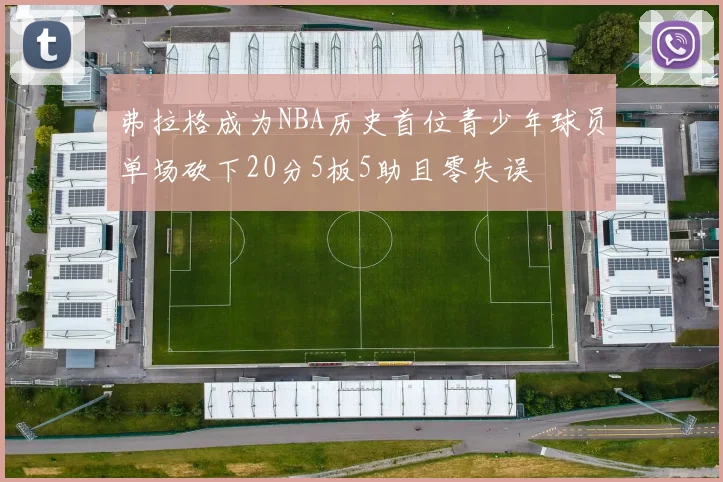 弗拉格成为NBA历史首位青少年球员单场砍下20分5板5助且零失误